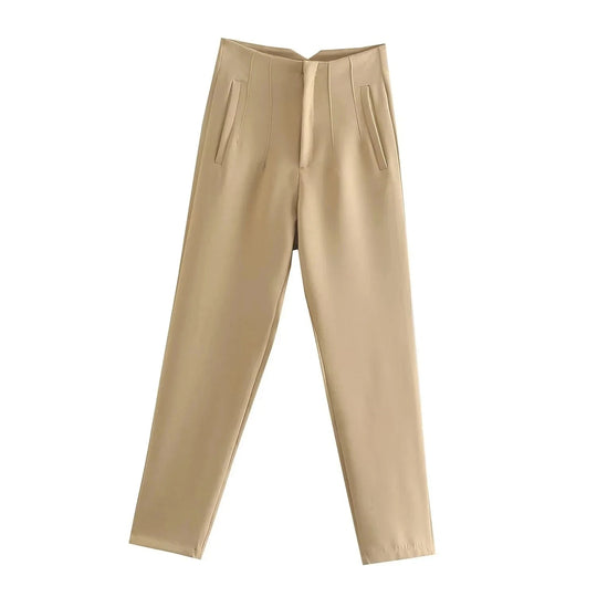 Dames hoge taille potloodbroek