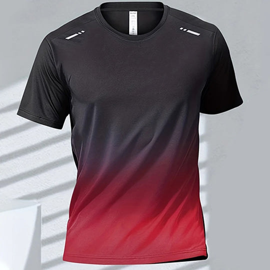 Sneldrogend gradiënt-T-shirt voor heren