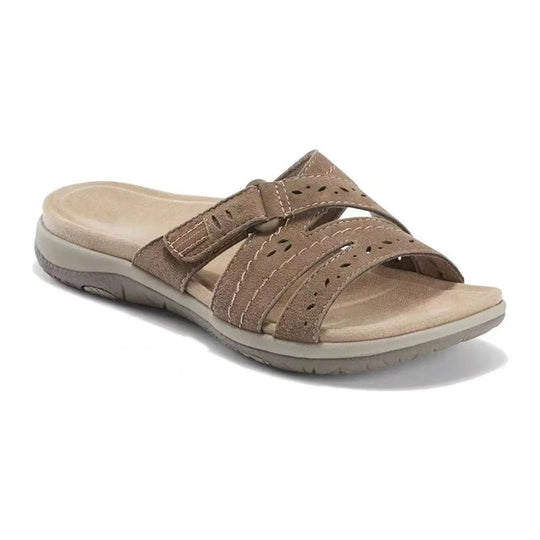 Orthopedische sandalen met klittenband voor dames