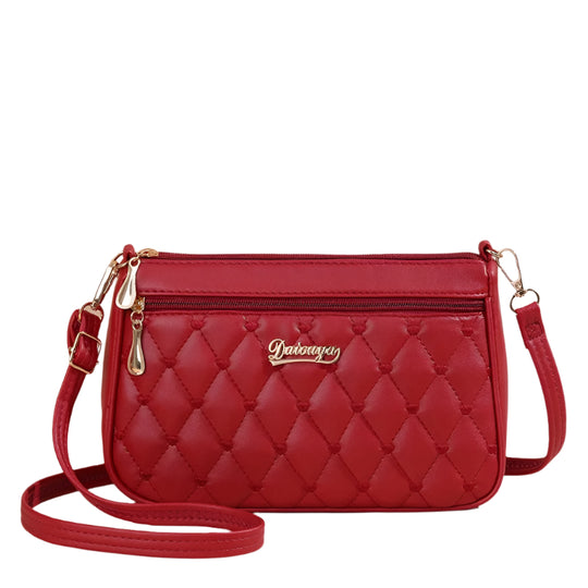 Vrouwen PU lederen geborduurde Crossbody tas