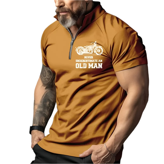 Heren Vintage 3D-print polo