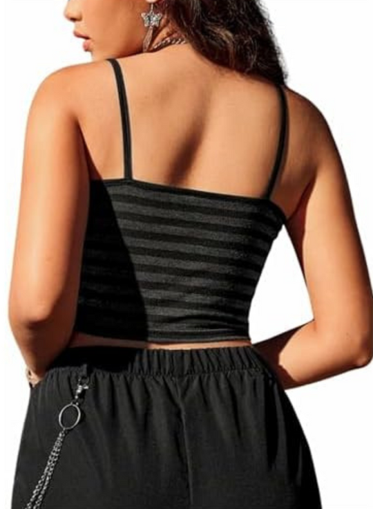 Spaghettibandjes crop top voor dames