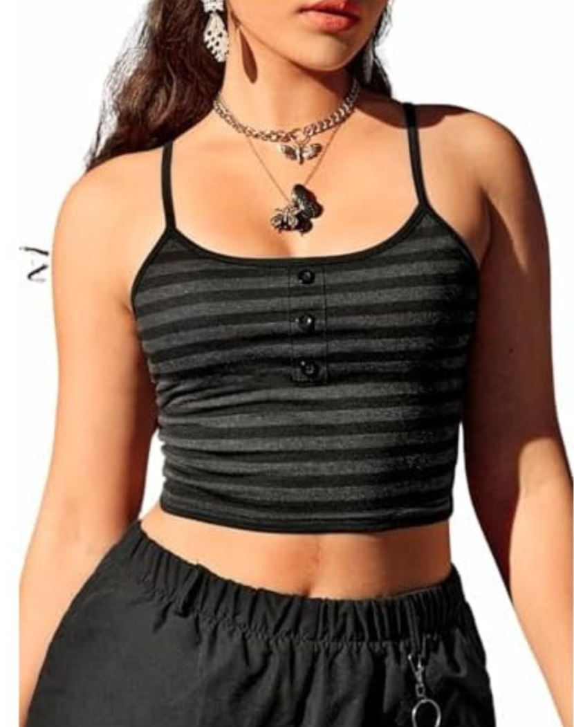 Spaghettibandjes crop top voor dames