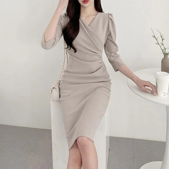 V-hals bodycon zomerjurk voor dames