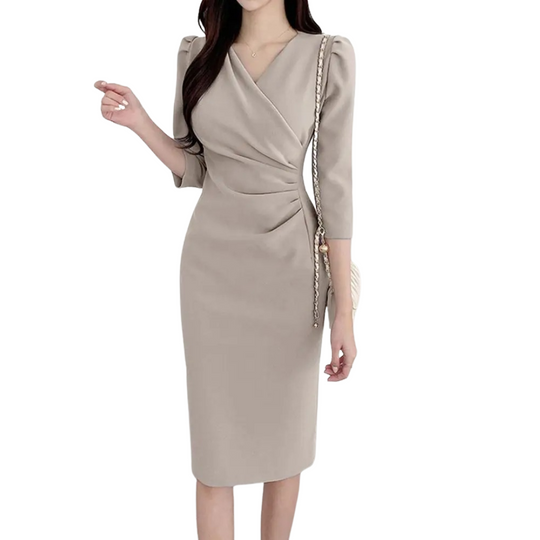 V-hals bodycon zomerjurk voor dames