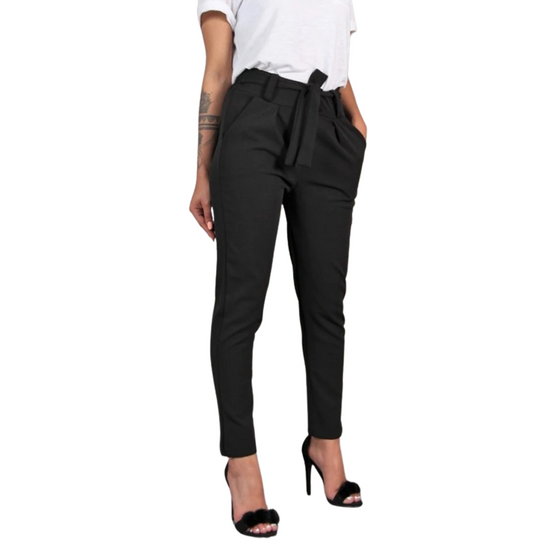 Slanke chiffon broek voor dames
