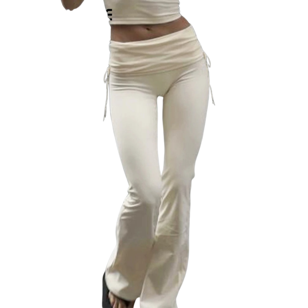 Dames Slim Low-Waisted Flare Broek
