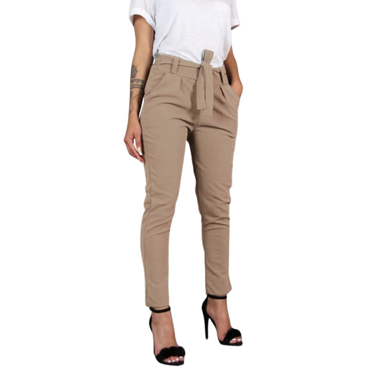 Slanke chiffon broek voor dames