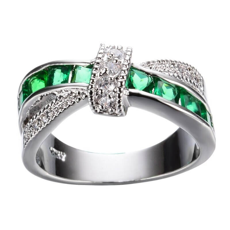 Criss Cross Kristal Ring Belleza