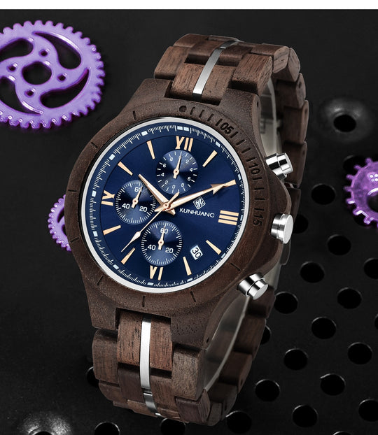 Heren Houten Horloge Belleza