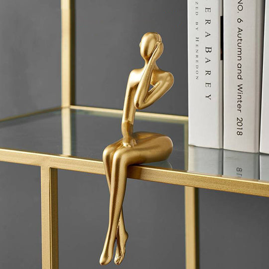 Abstract Denker Gouden Standbeeld
