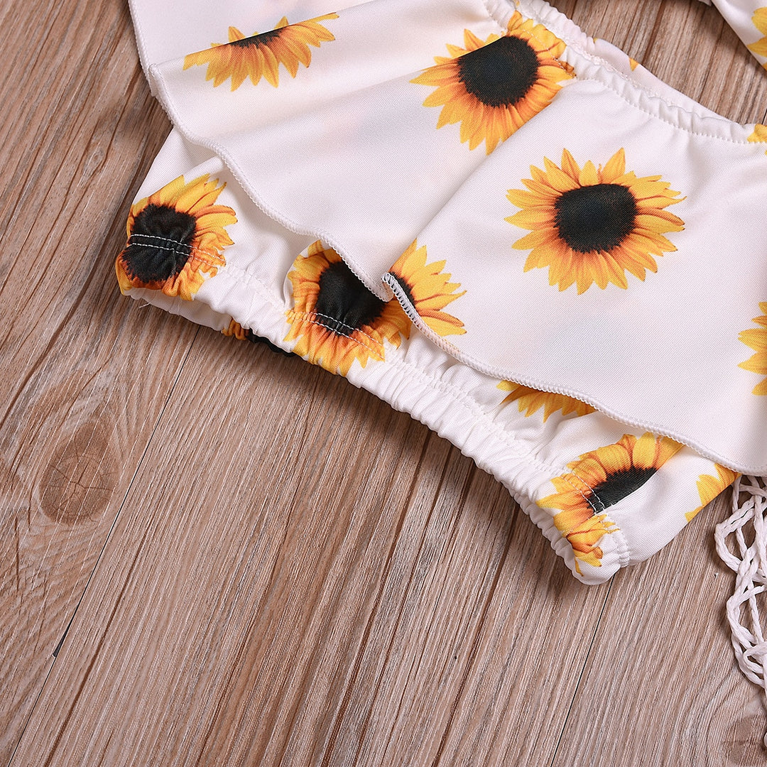 Zonnebloemenoutfit voor kinderen Belleza