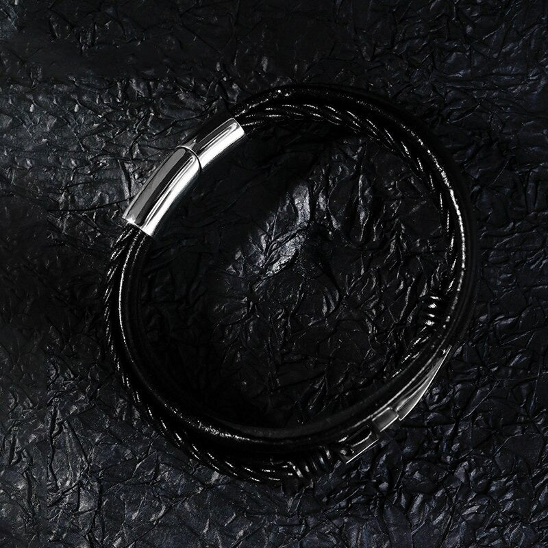 Leren Kruis Armband