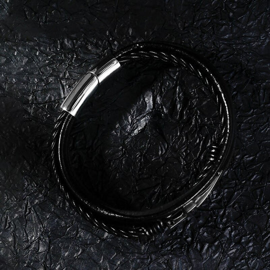 Leren Kruis Armband
