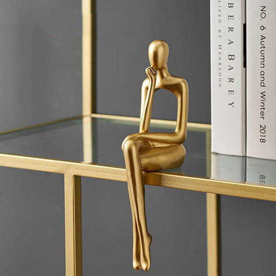 Abstract Denker Gouden Standbeeld