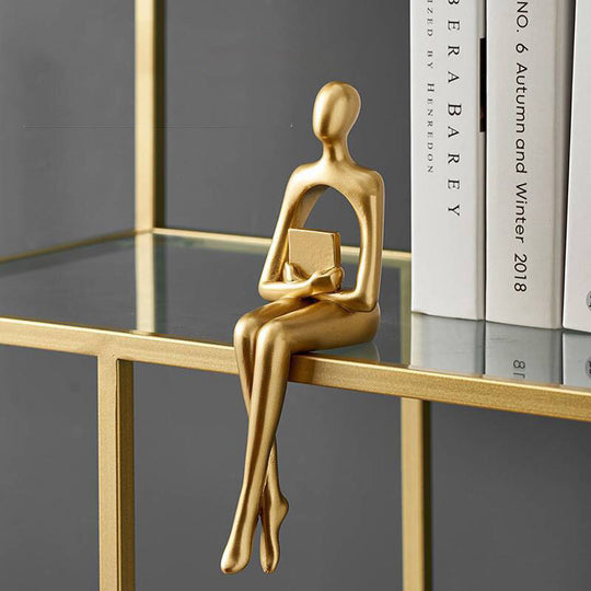 Abstract Denker Gouden Standbeeld