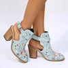 Laars sandalen met grote hak Belleza