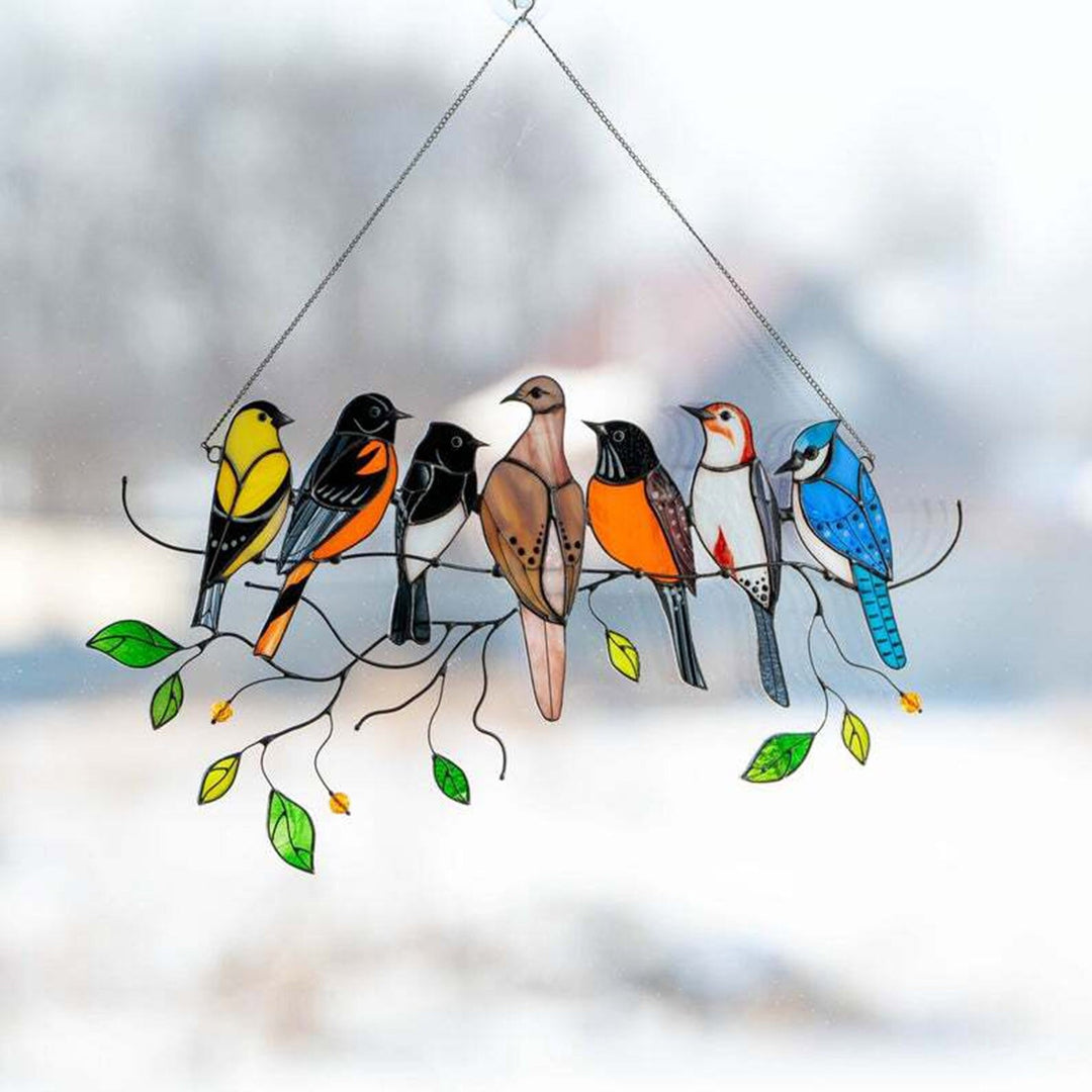 Gebrandschilderd glas vogel Suncatcher Belleza