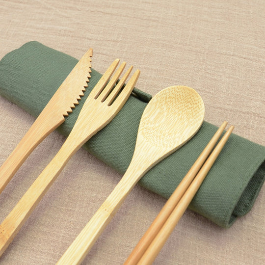 Bamboe Bestek Set