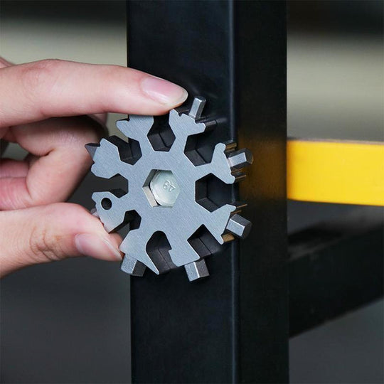 Saker® 18-in-1 Roestvrijstalen Sneeuwvlokken Multitool Belleza