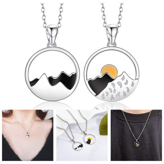 Berg en oceaangolven ketting