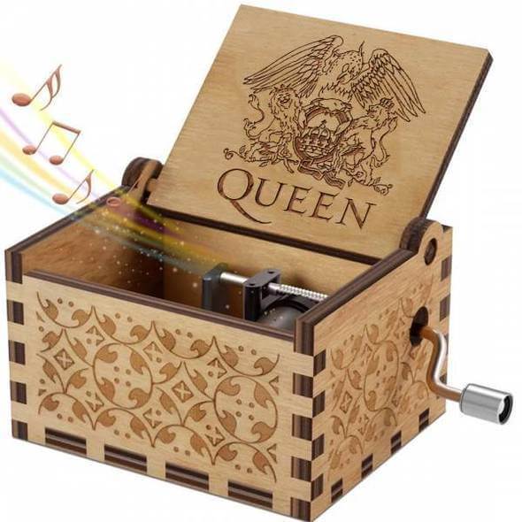 Vintage Handslinger Muziekdoos met Queen-Thema