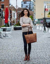 Vintage Leren Draagtas