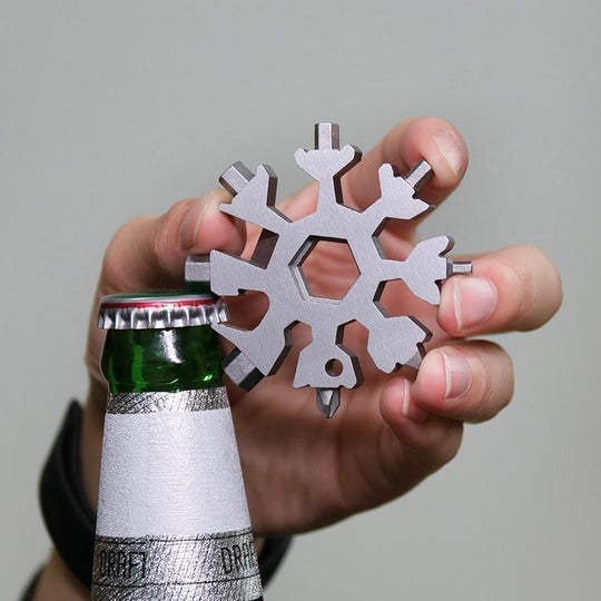 Saker® 18-in-1 Roestvrijstalen Sneeuwvlokken Multitool Belleza
