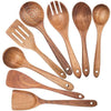 Natuurlijke Teakhouten Kookgerei Set
