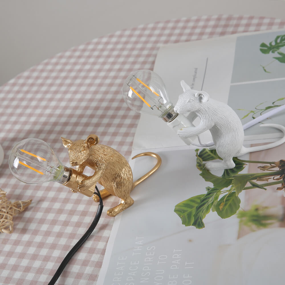 Schattige Muis Tafellamp - Unieke Decoratieve Verlichting voor Elke Ruimte