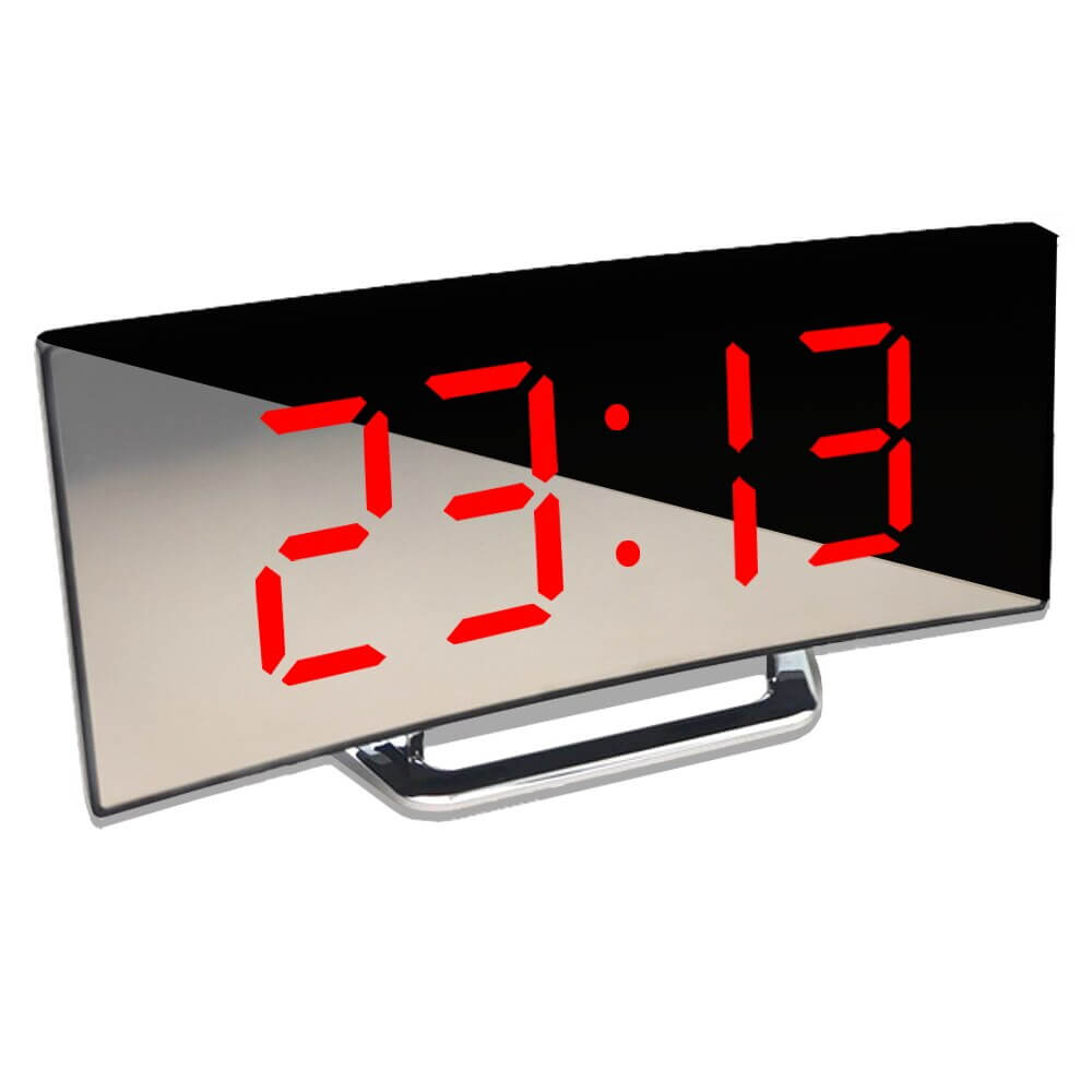 Gebogen LED Digitale Wekker