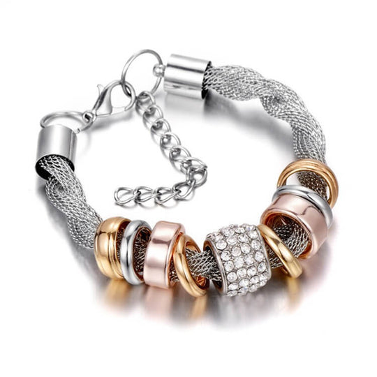 Verstrengelde Ring Accent Armband Belleza