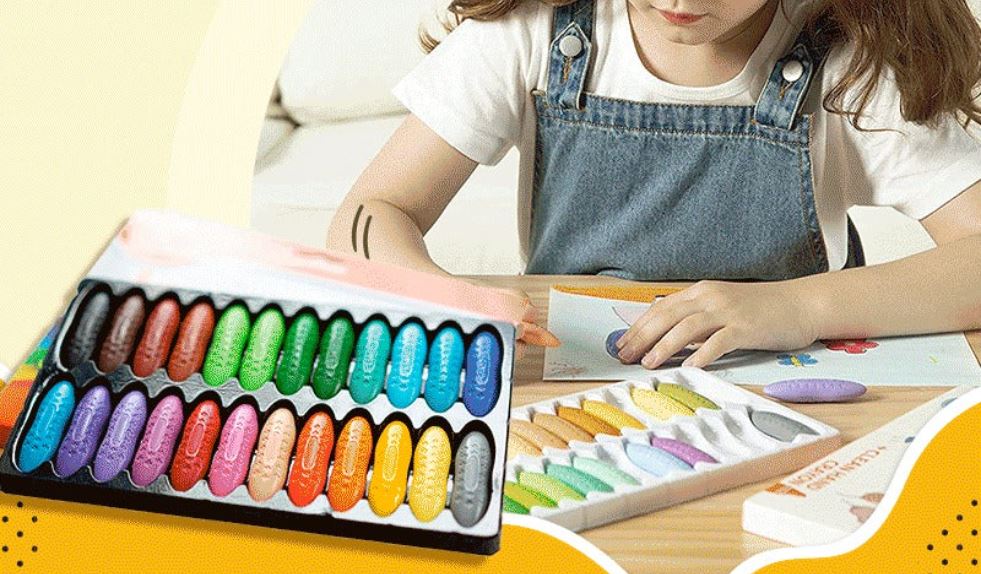 Kid's Wasbare Pinda Kleurpotloden Set