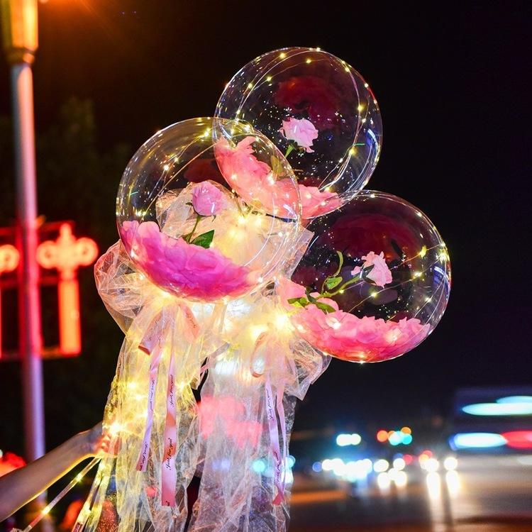 LED Lichtgevende Ballon Rozenboeket (Doe-het-zelf pakket) Belleza