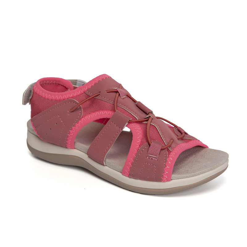 Ronde open teen sandalen