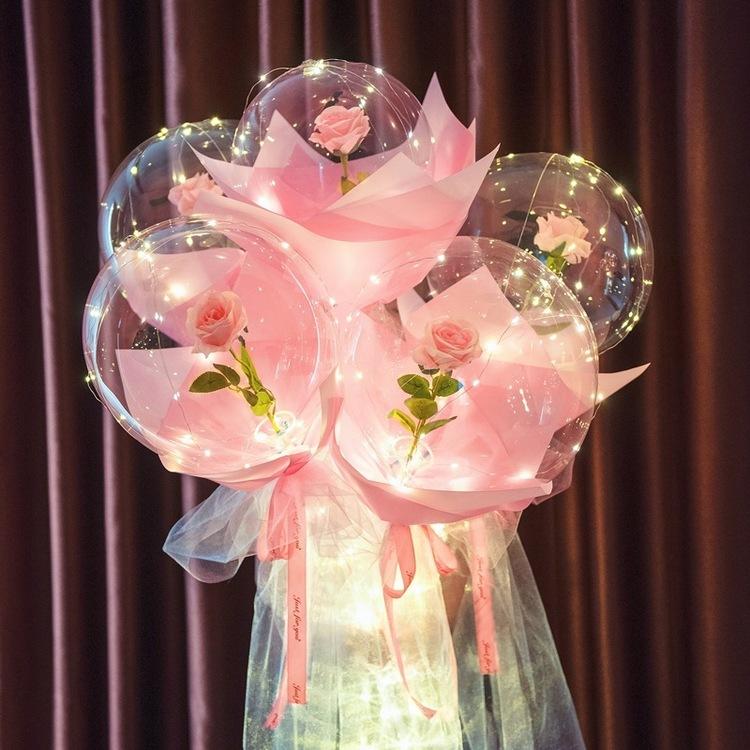 LED Lichtgevende Ballon Rozenboeket (Doe-het-zelf pakket) Belleza