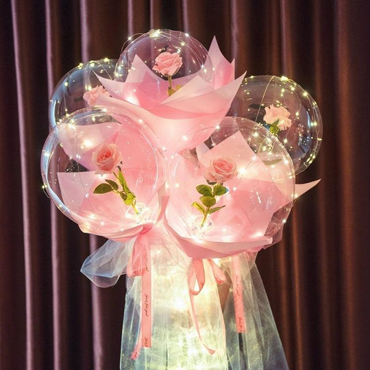 LED Lichtgevende Ballon Rozenboeket (Doe-het-zelf pakket) Belleza