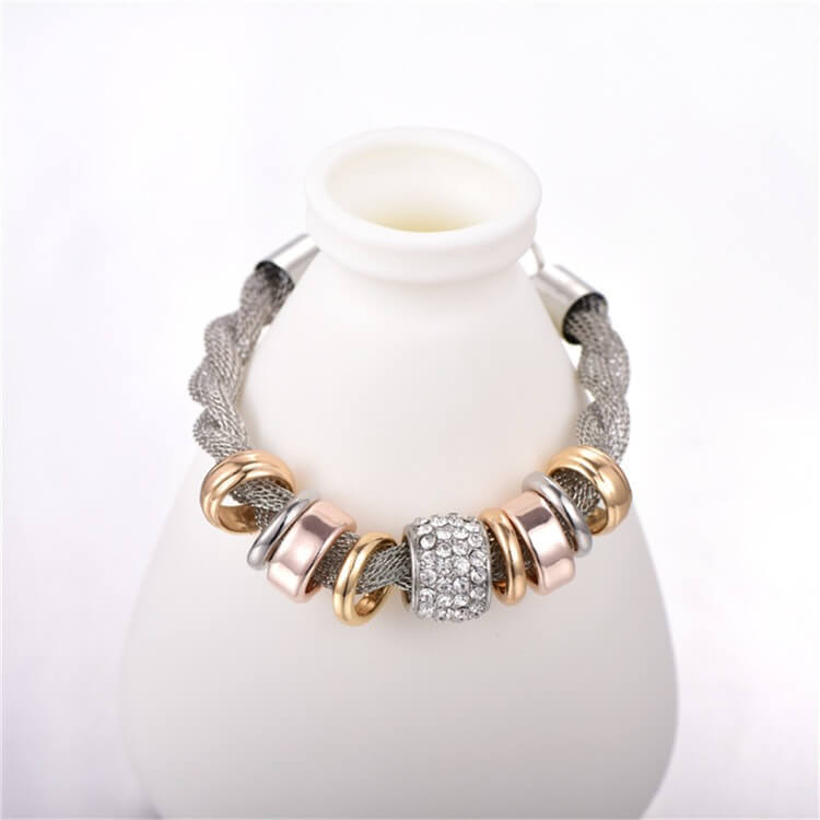 Verstrengelde Ring Accent Armband Belleza
