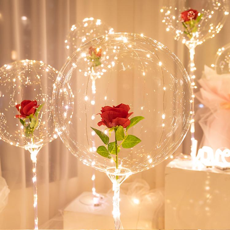 LED Lichtgevende Ballon Rozenboeket (Doe-het-zelf pakket) Belleza