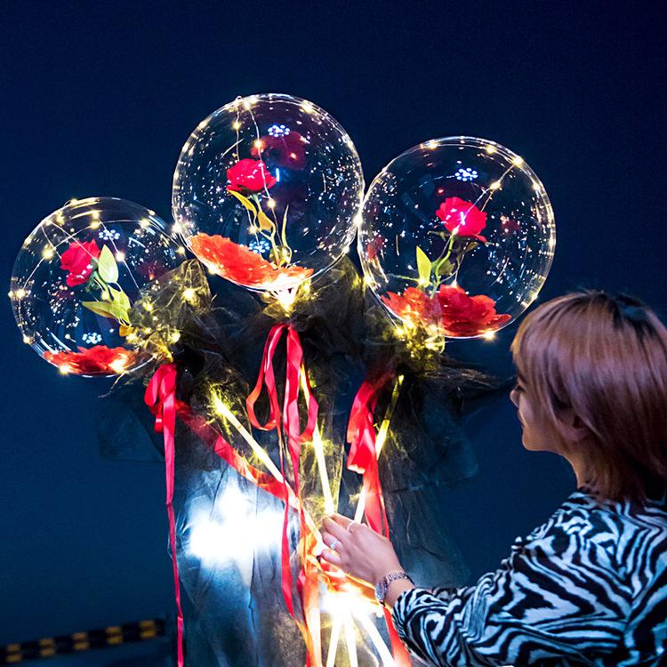 LED Lichtgevende Ballon Rozenboeket (Doe-het-zelf pakket) Belleza
