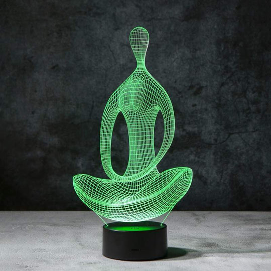 Yoga 3D Illusie Lamp Belleza