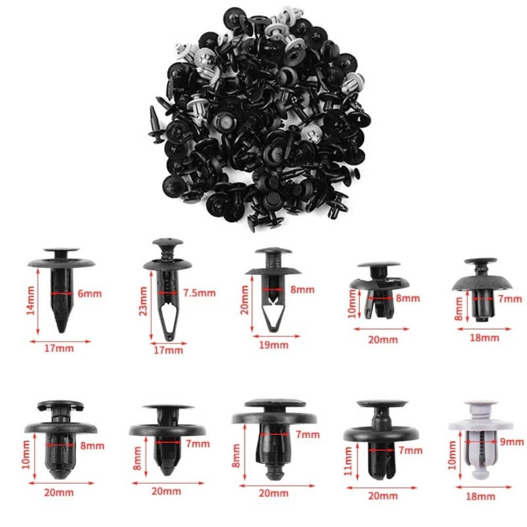 Auto Fastener Clip Set Belleza