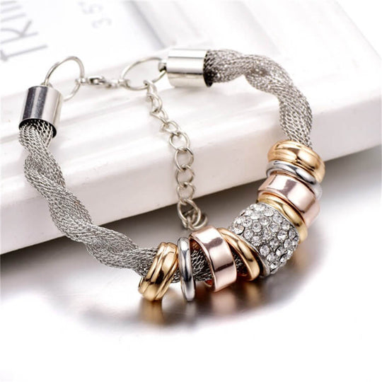 Verstrengelde Ring Accent Armband Belleza