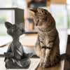 Mediterende Boeddha Kat Beeldje