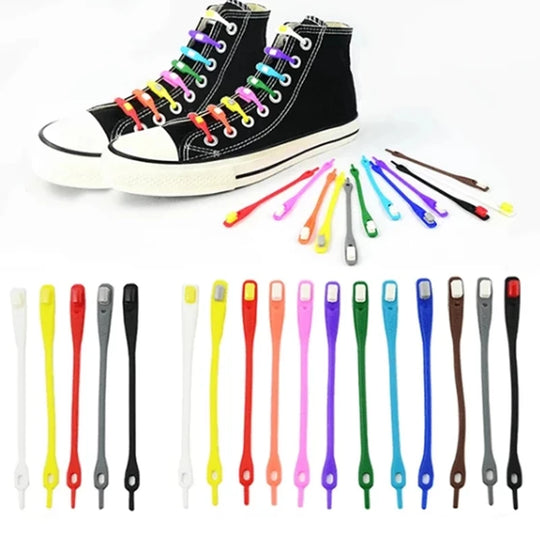 No-Tie Silicone Schoenveters (16 stuks/verpakking)