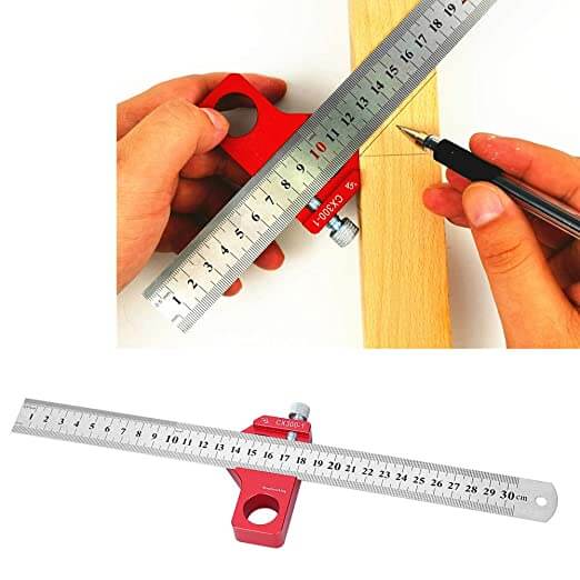 Woodworking Adjustable Edge Ruler Belleza