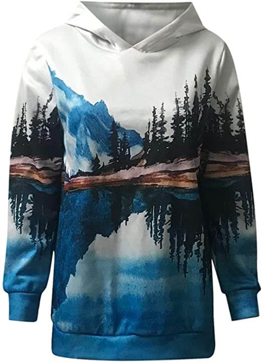 Natural Mountain Bedrukt Sweatshirt Belleza