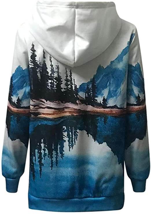 Natural Mountain Bedrukt Sweatshirt Belleza