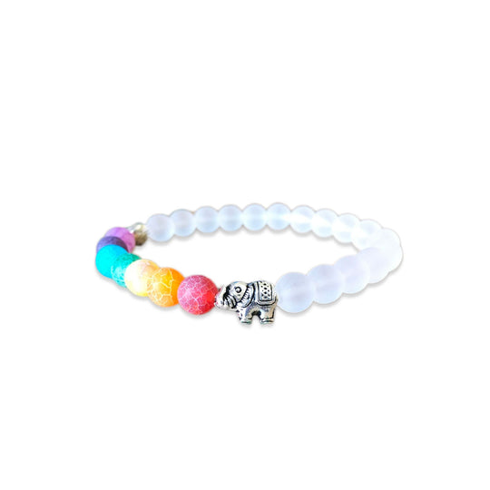 7 Chakra en Olifant Energie Armband