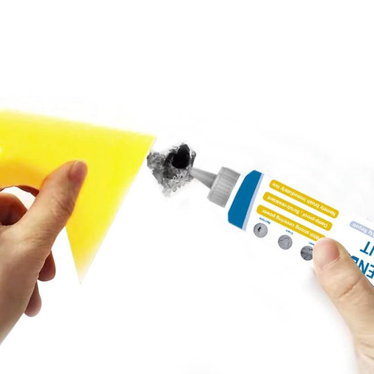 Muur reparatie crème